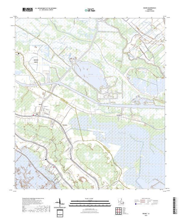 Bourg topographic map thumbnail