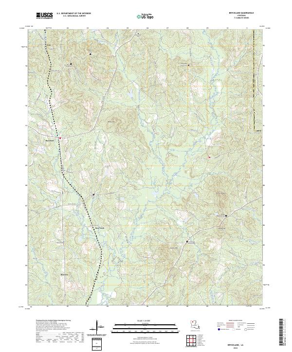 Bryceland topographic map thumbnail