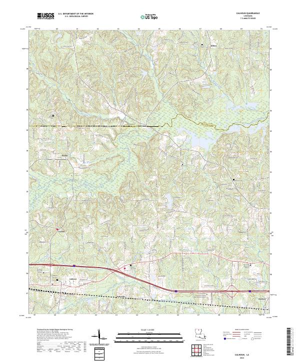 Calhoun topographic map thumbnail