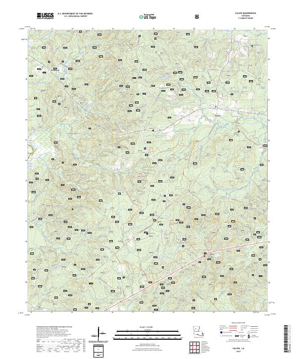 Calvin topographic map thumbnail