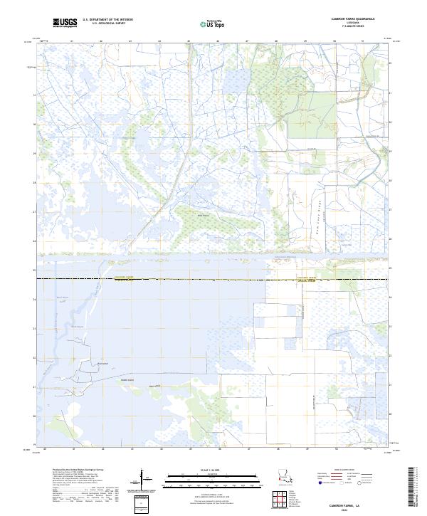 Cameron Farms topographic map thumbnail