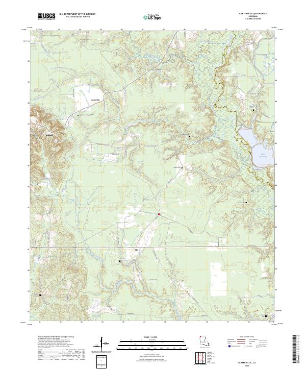 Carterville topographic map thumbnail