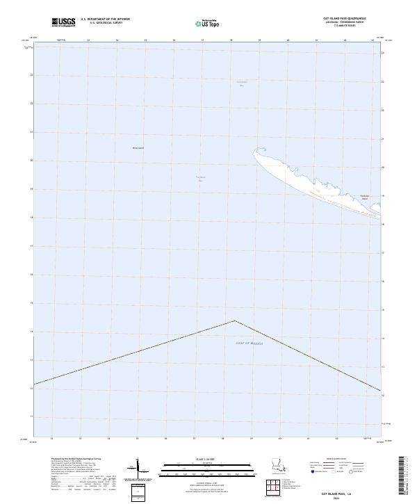 Cat Island Pass 2024 topographic map thumbnail