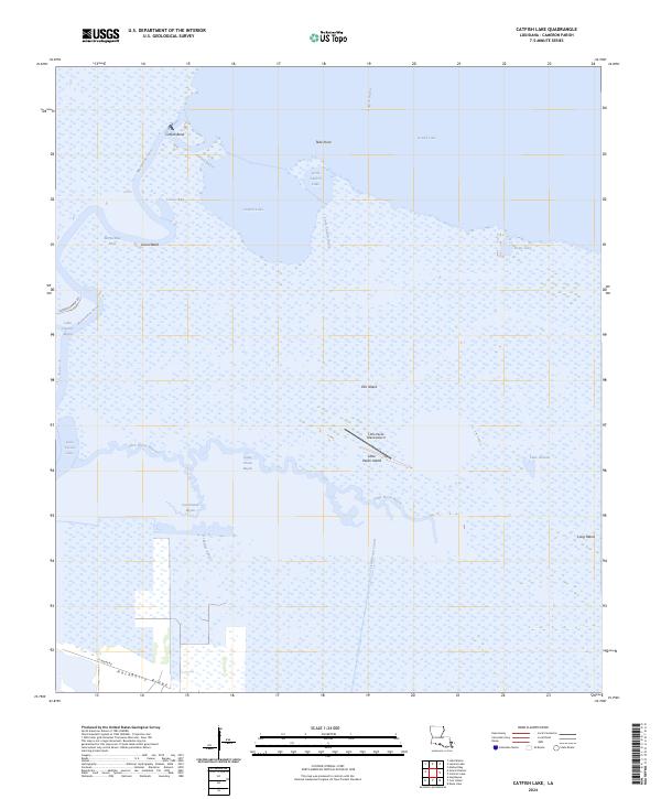 Catfish Lake topographic map thumbnail