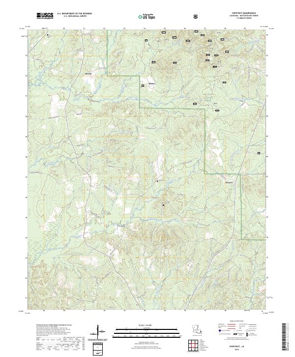 Chestnut topographic map thumbnail