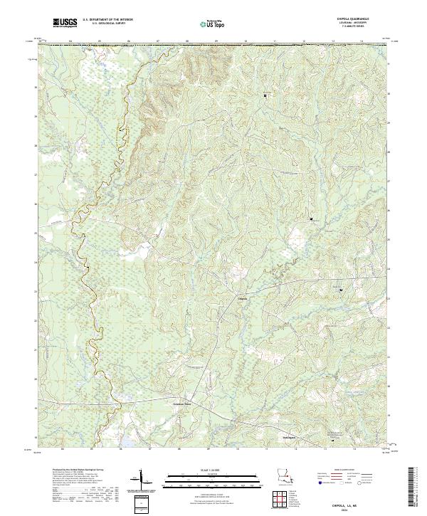 Chipola topographic map thumbnail