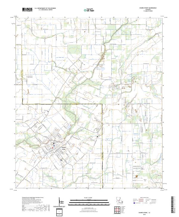 Church Point topographic map thumbnail