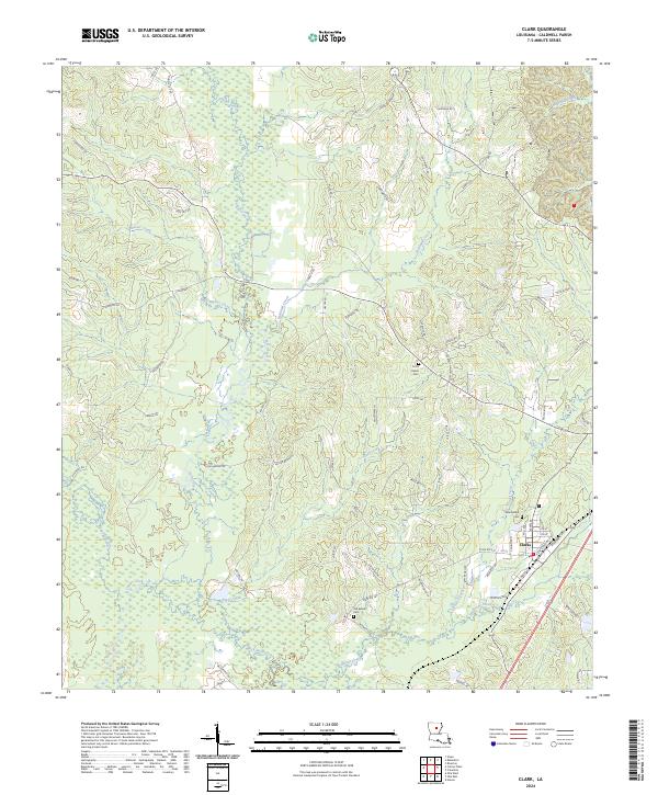 Clark topographic map thumbnail