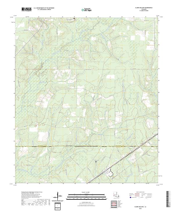 Clark Hollow topographic map thumbnail