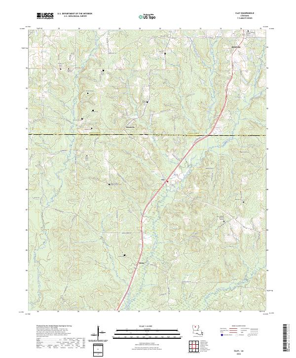 Clay topographic map thumbnail