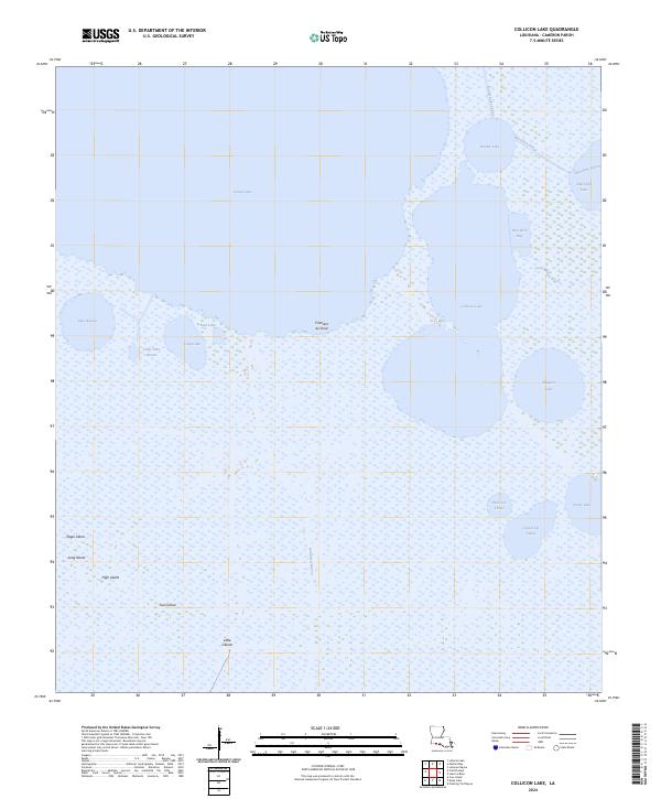 Collicon Lake topographic map thumbnail