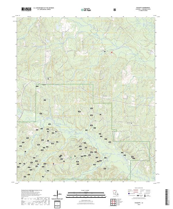 Colquitt topographic map thumbnail