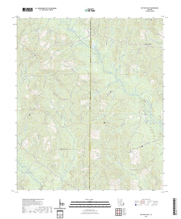 Cotton Plant topographic map thumbnail