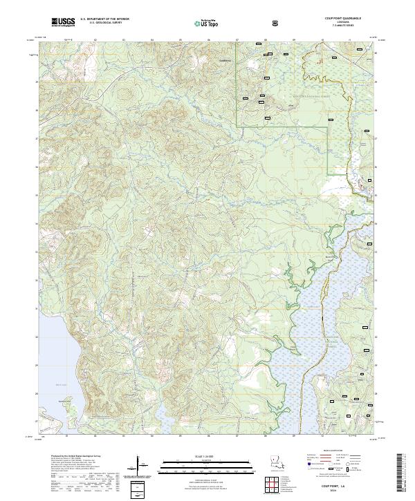 Coup Point topographic map thumbnail