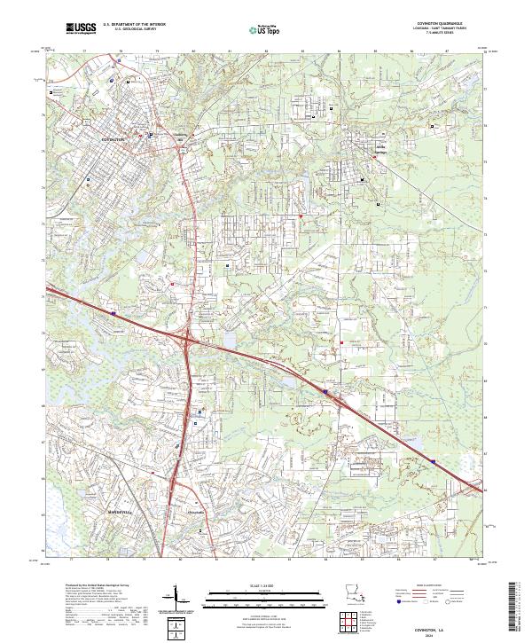 Covington topographic map thumbnail