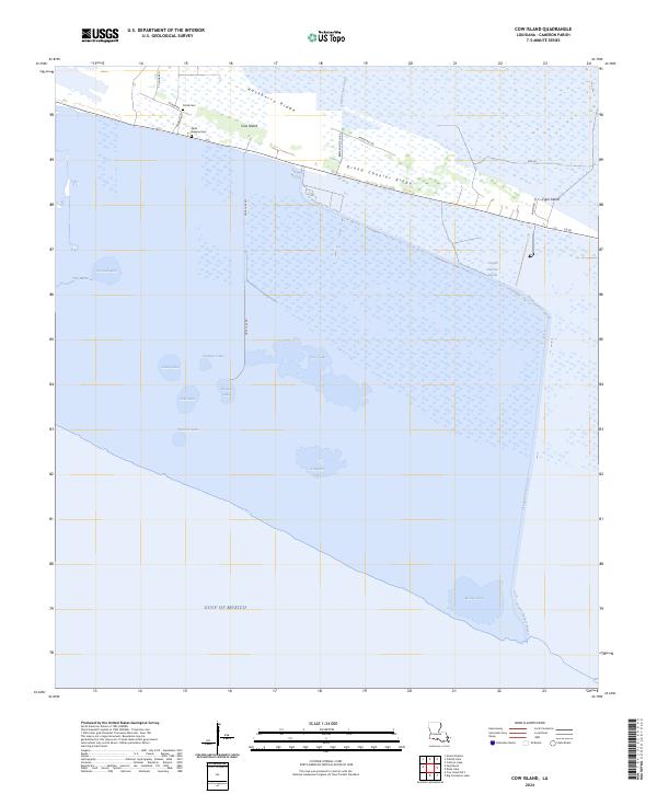Cow Island 2024 topographic map thumbnail