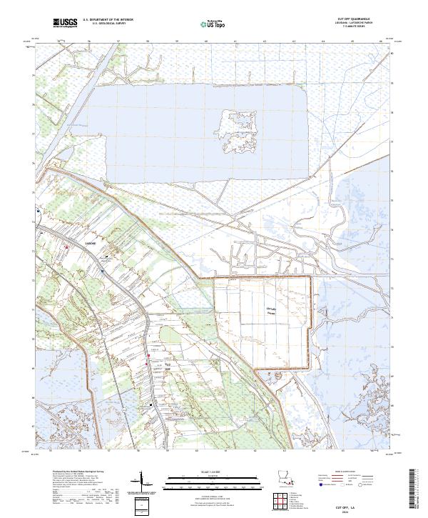 Cut Off topographic map thumbnail