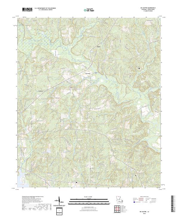 De Loutre topographic map thumbnail
