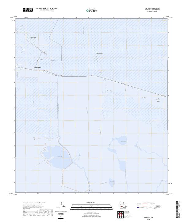 Deep Lake topographic map thumbnail