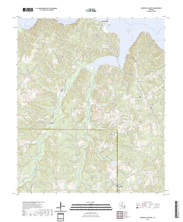 Downsville North topographic map thumbnail