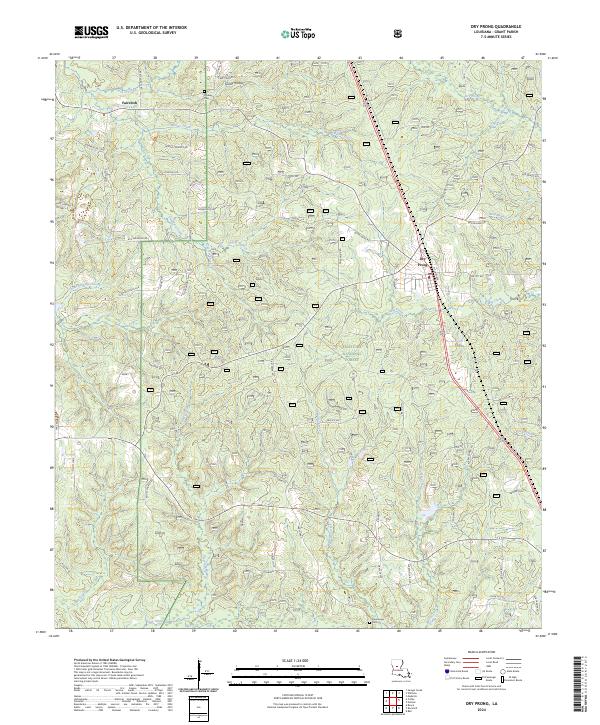 Dry Prong topographic map thumbnail