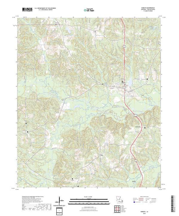 Dubach topographic map thumbnail