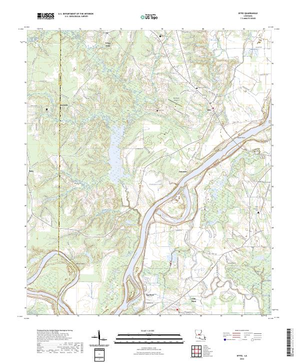 Effie topographic map thumbnail