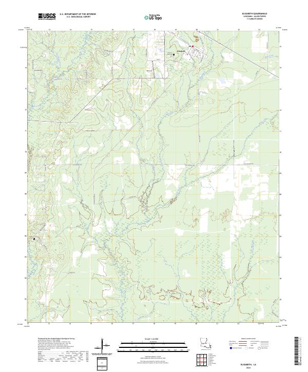 Elizabeth topographic map thumbnail