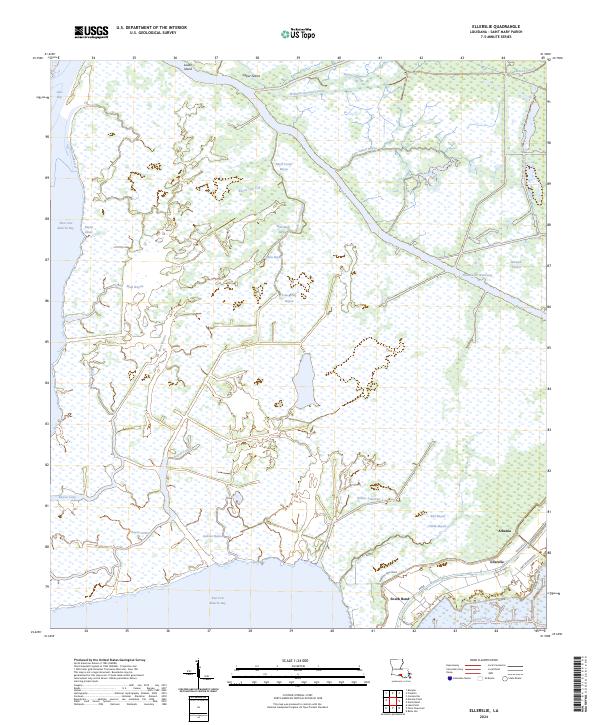 Ellerslie topographic map thumbnail