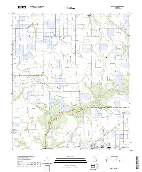 Eunice North topographic map thumbnail
