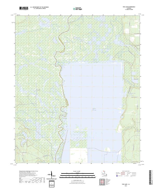 Fish Lake topographic map thumbnail