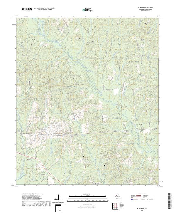 Flat Creek topographic map thumbnail