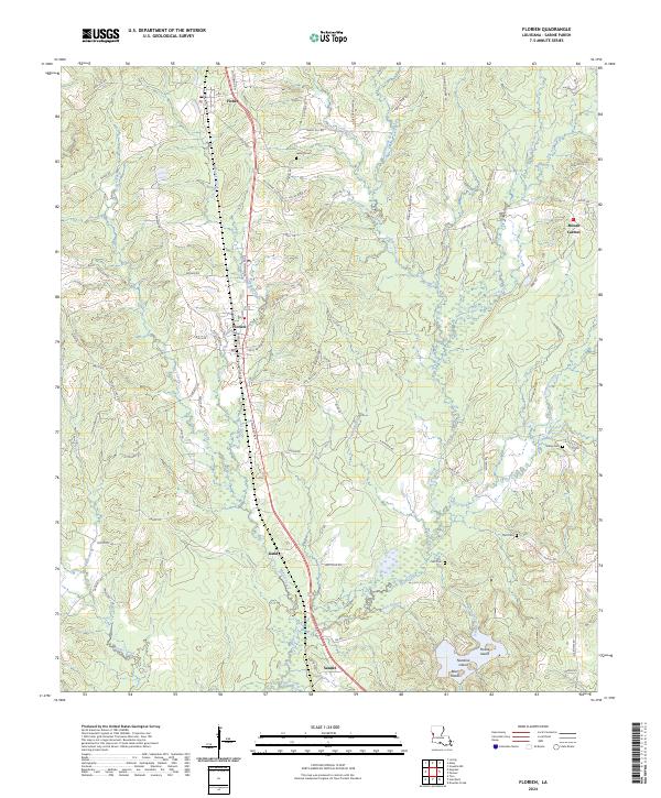 Florien topographic map thumbnail