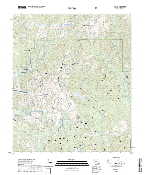 Fort Polk topographic map thumbnail