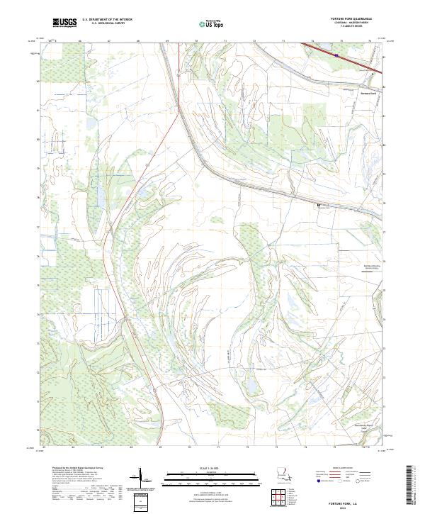 Fortune Fork topographic map thumbnail