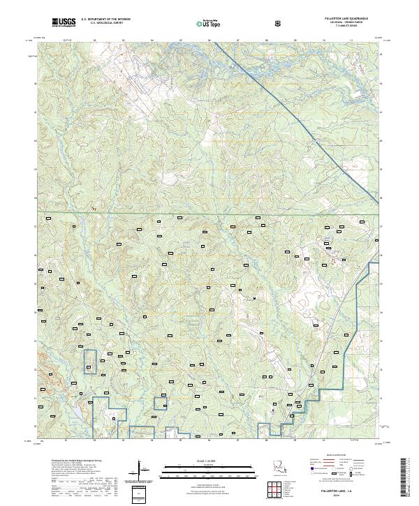 Fullerton Lake topographic map thumbnail