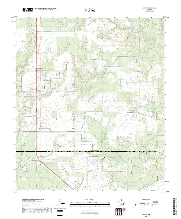 Gaytine topographic map thumbnail