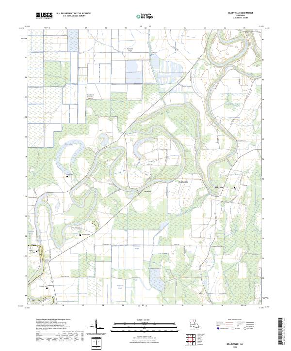 Gilleyville topographic map thumbnail