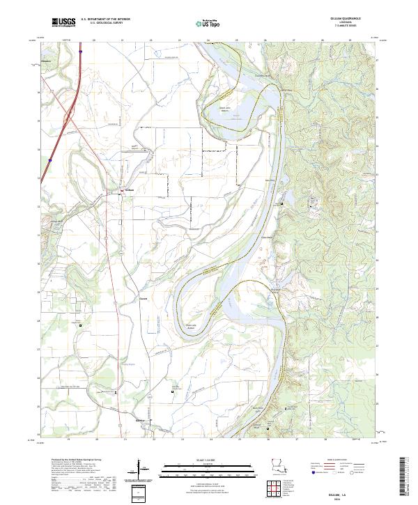 Gilliam topographic map thumbnail