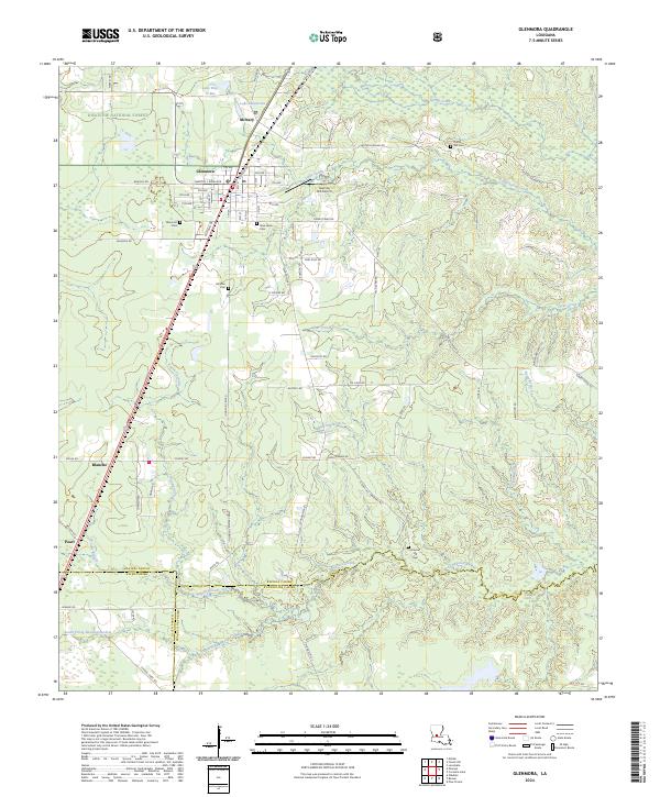 Glenmora topographic map thumbnail