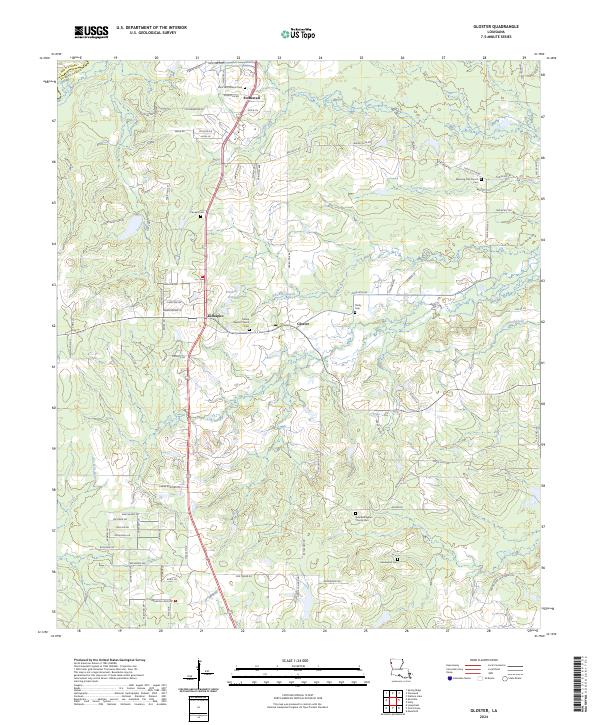 Gloster topographic map thumbnail