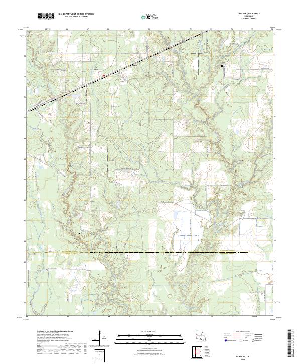 Gordon topographic map thumbnail