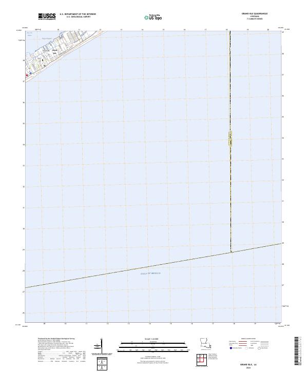 Grand Isle 2024 topographic map thumbnail