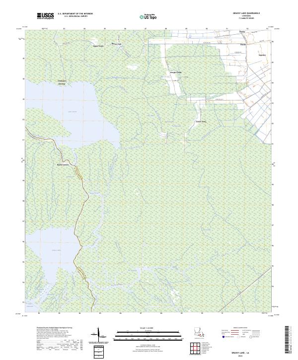 Grassy Lake topographic map thumbnail