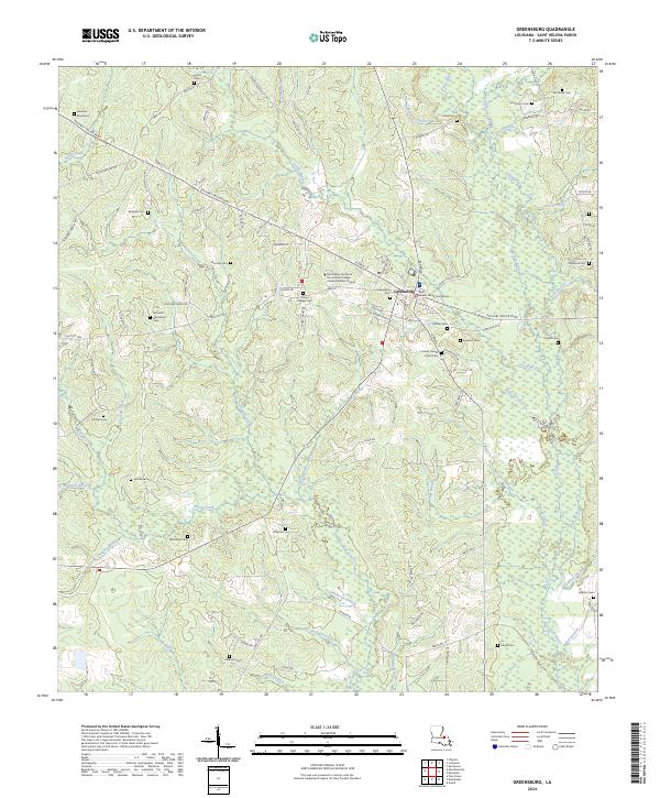 Greensburg topographic map thumbnail