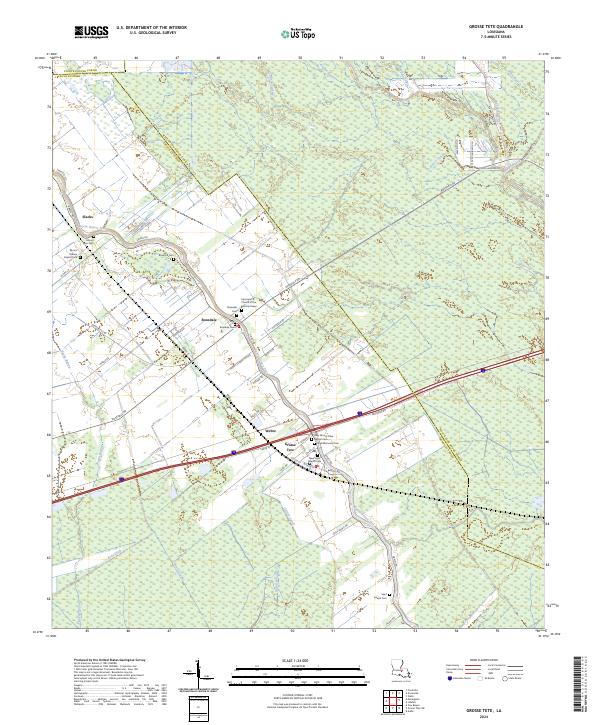 Grosse Tete topographic map thumbnail