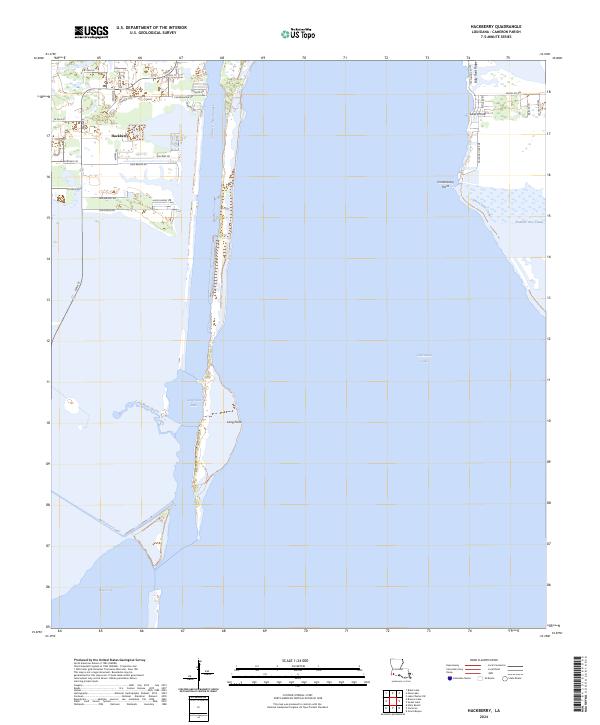 Hackberry topographic map thumbnail