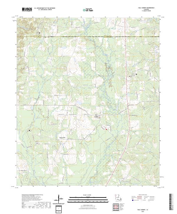 Hall Summit topographic map thumbnail
