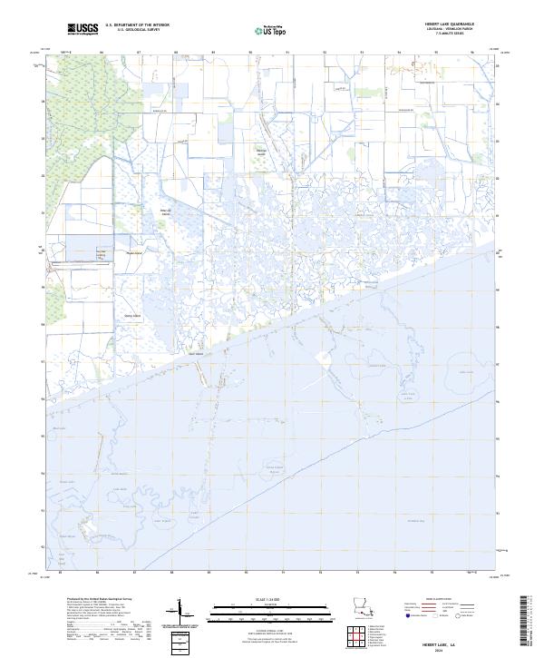 Hebert Lake topographic map thumbnail