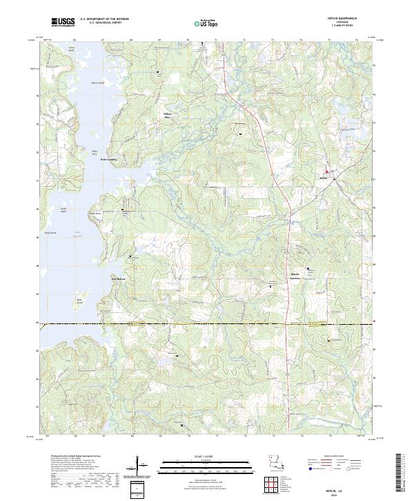 Heflin topographic map thumbnail